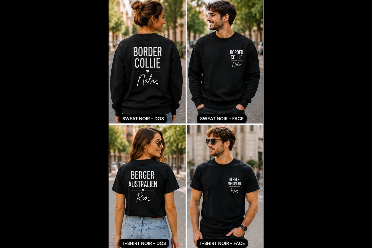T-shirt personnalisé chien